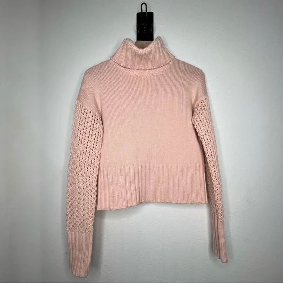 Derek lam 10C x Athleta Turtleneck Sweater in Light Pink, size S - Picture 6 of 6
